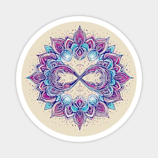 Mandala Purple Blue 2 Magnet